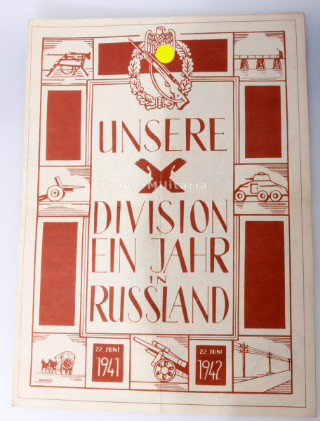 Schmuckkarte 267. I.D. Unsere Division ein Jahr in Russland