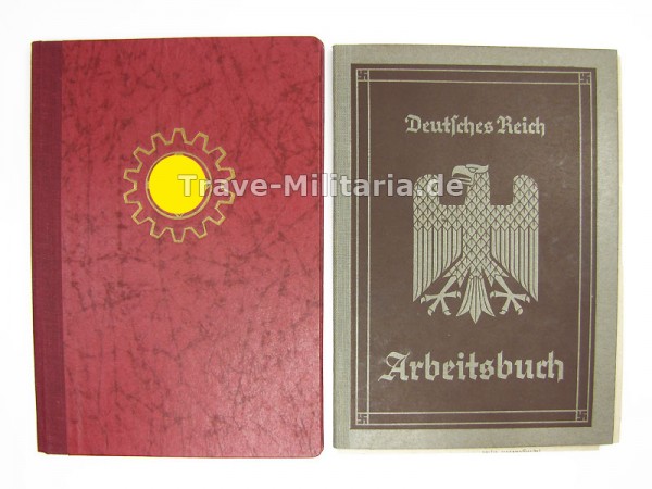 Arbeitsbuch und DAF-Ausweis Asbestwerk Dresden