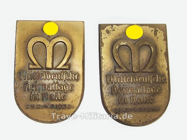 Kleinabzeichen Mitteldeutsche Heimattage in Halle 25.2-4.3 1934