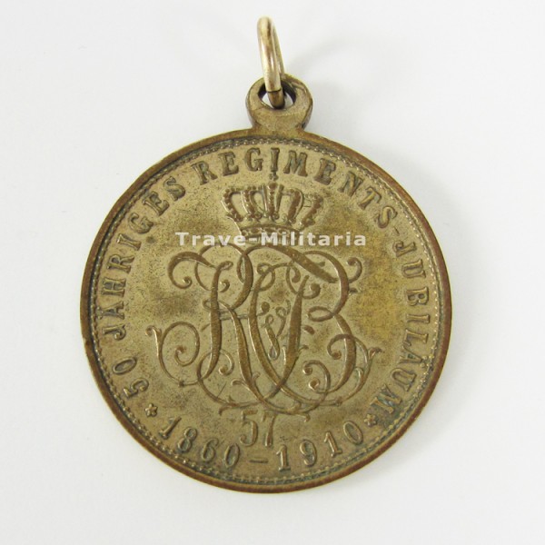 Medaille 50 Jähriges Regiments-Jubiläum 1860-1910 Infanterie-Regiment 57