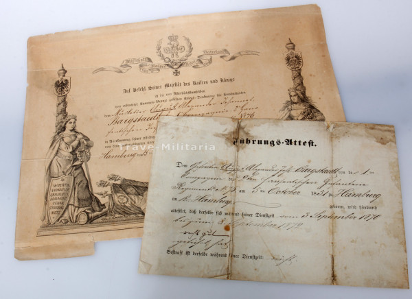 Papiere Bargstaedt 1872