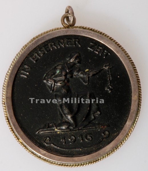 Patriotika Medaille In Eiserner Zeit 1916