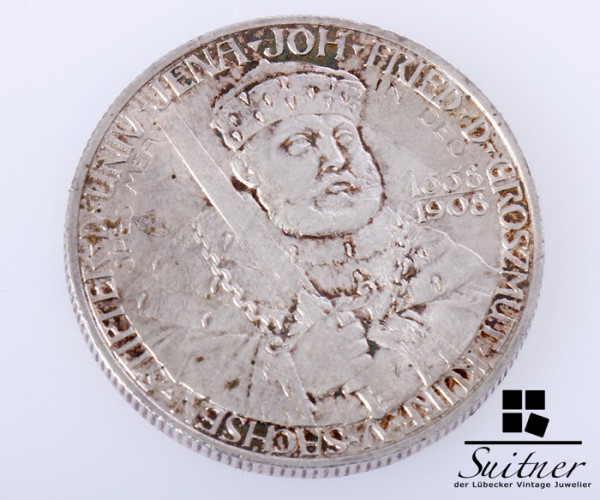 Kurpfalz Sachsen 2 Mark 1908 Uni Jena VZ - selten