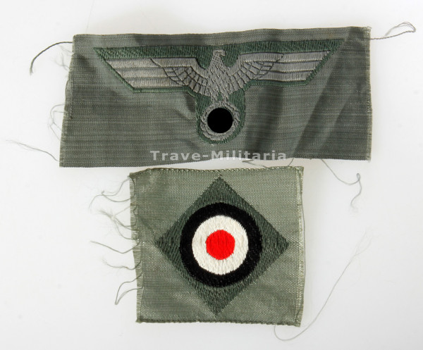 Wehrmacht Heer Schiffchenadler und Kokarde für Mannschaften