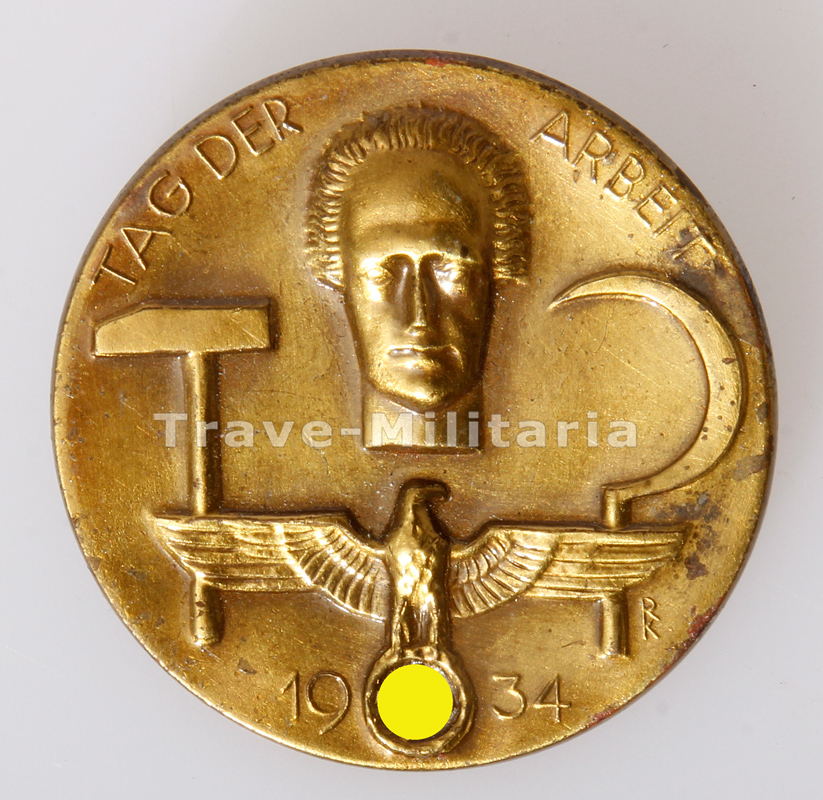 NSDAP Abzeichen Tag der Arbeit 1934 Archiv Trave Militaria Orden und Ehrenzeichen NSDAP Abzeichen Tag der Arbeit 1934 Archiv Trave Militaria Orden und Ehrenzeichen