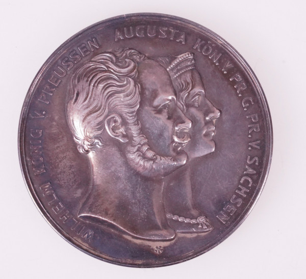 Erinnerungsmedaille zur Silbernen Hochzeit Berlin Kaul 1927