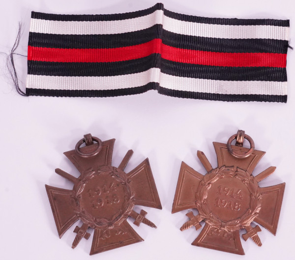 2x Ehrenkreuz für Frontkämpfer