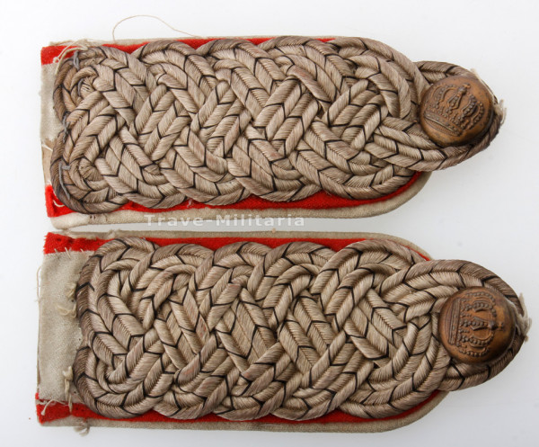 Paar Schulterstücke Major Kürassier- Regiment von Driesen (Westfälisches) Nr. 4