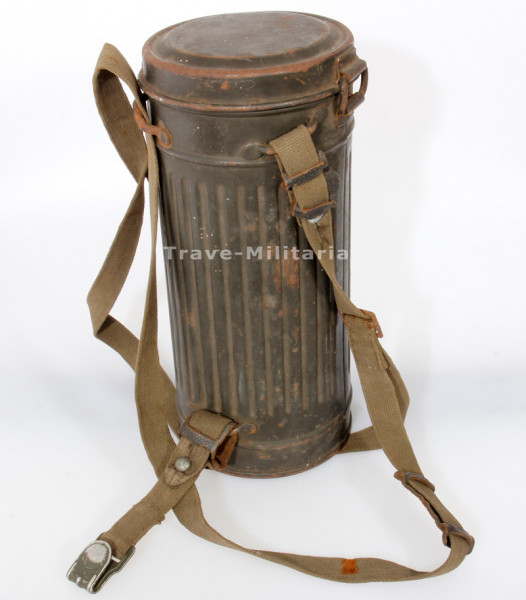 Wehrmacht Gasmaske Luftschutz mit Gasmaskendose