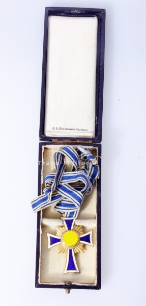 Ehrenkreuz der Deutschen Mutter in Gold, im Etui