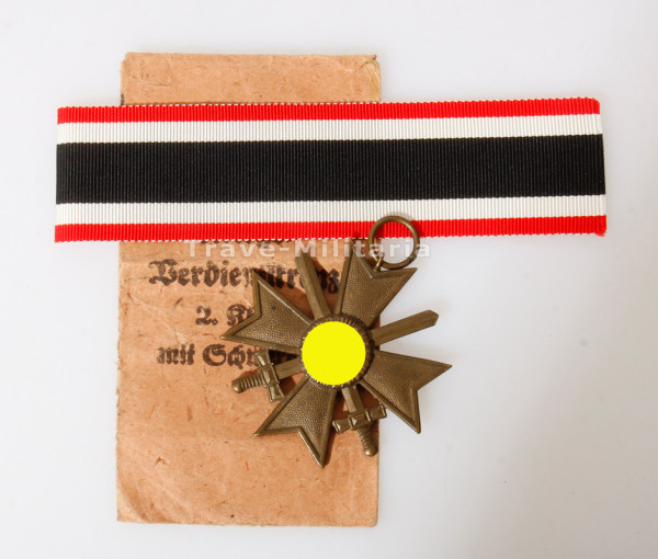 Kriegsverdienstkreuz 2. Klasse mit Schwertern mit Tüte 1939