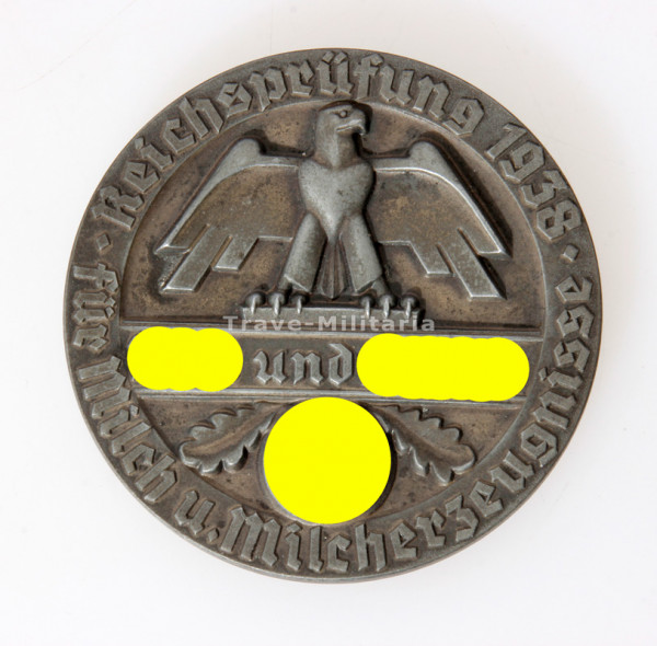 Reichsnährstand Medaille Reichsprüfung 1938 für Frischbutter