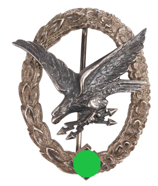 Fliegerschützenabzeichen mit Blitzbündel