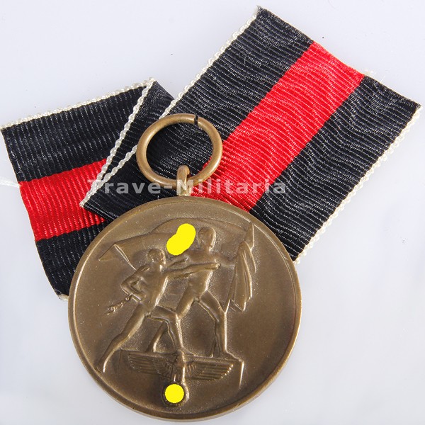 Medaille zur Erinnerung an den 1. Oktober 1938 mit Band