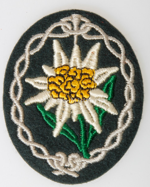 Wehrmacht Heer Ärmelabzeichen Gebirgsjäger Mannschaften