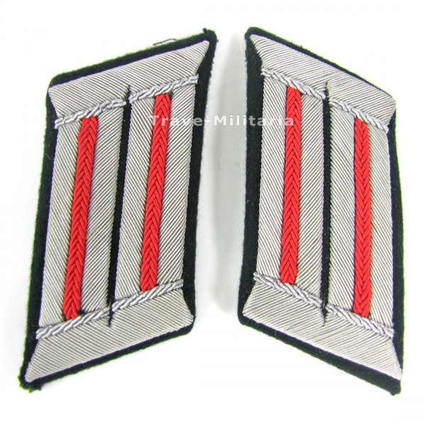 Wehrmacht Heer Paar Kragenspiegel für Offiziere der Artillerie