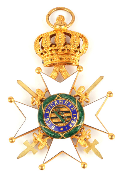 Herzoglich Sachsen-Ernestinischer Hausorden Ritterkreuz 1.Klasse mit Schwertern