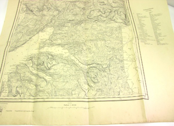 Topographische Landkarte von NARVIK 1940