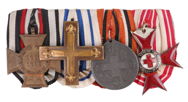 4er Ordensspange Rotes Kreuz