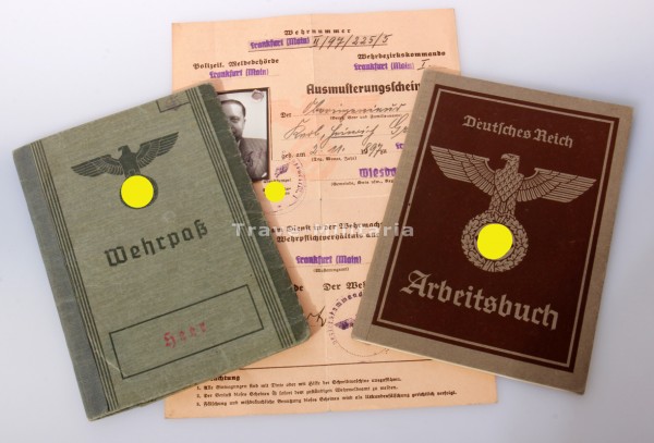 Papiere Grauel Wehrpass Arbeitsbuch Jahrgang 1897