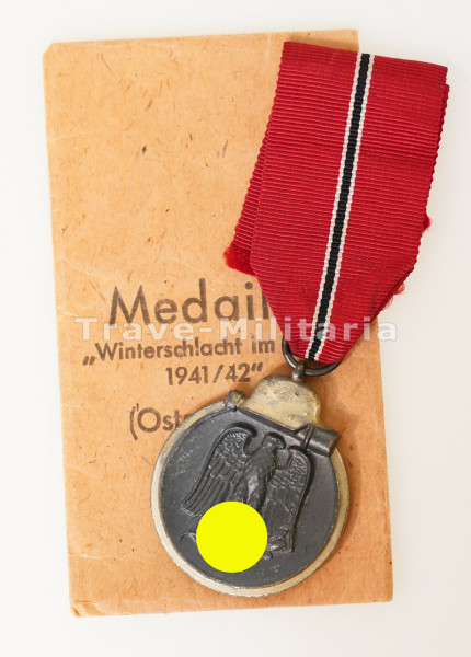 Medaille Winterschlacht im Osten 1941/42 mit Tüte