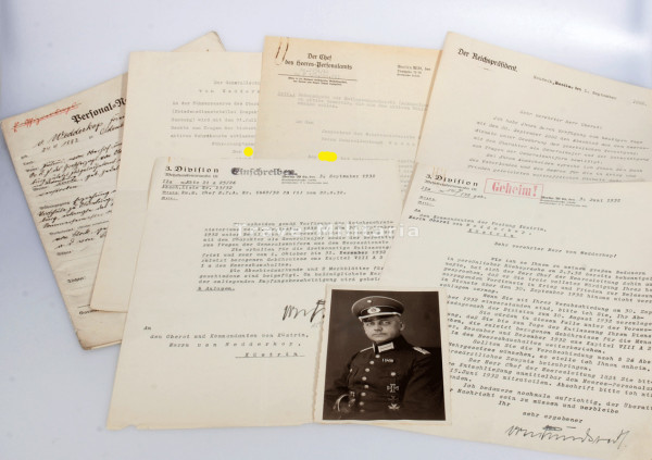 Papiere Generalleutnant Magnus von Wedderkop