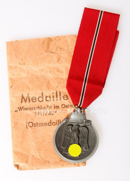 Medaille Winterschlacht im Osten mit Verleihungstüte