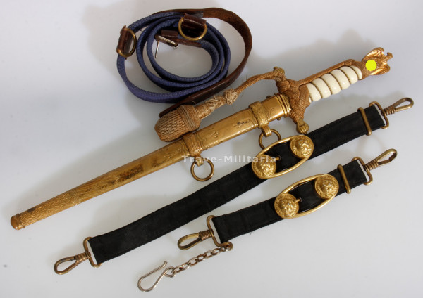 Kriegsmarine Dolch für Offiziere mit Gehänge