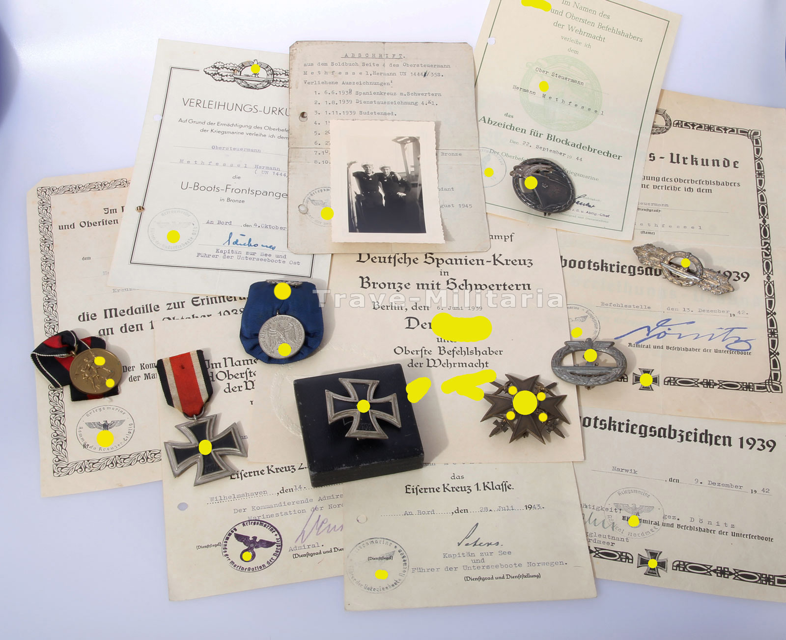 UBootNachlass eines Obersteuermann Highlight Trave Militaria