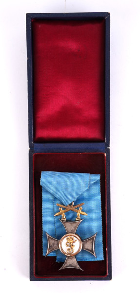 Württemberg Friedrichsorden Ritterkreuz mit Schwertern im Etui