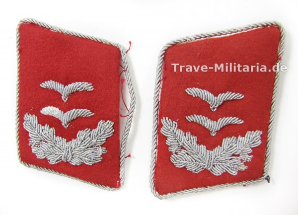 1 Paar Kragenspiegel Oberleutnant Flak