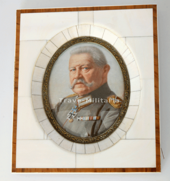 Patriotisches Bild im Rahmen Generalfeldmarschall Hindenburg