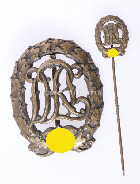 Reichssportabzeichen DRL Bronze mit Miniatur