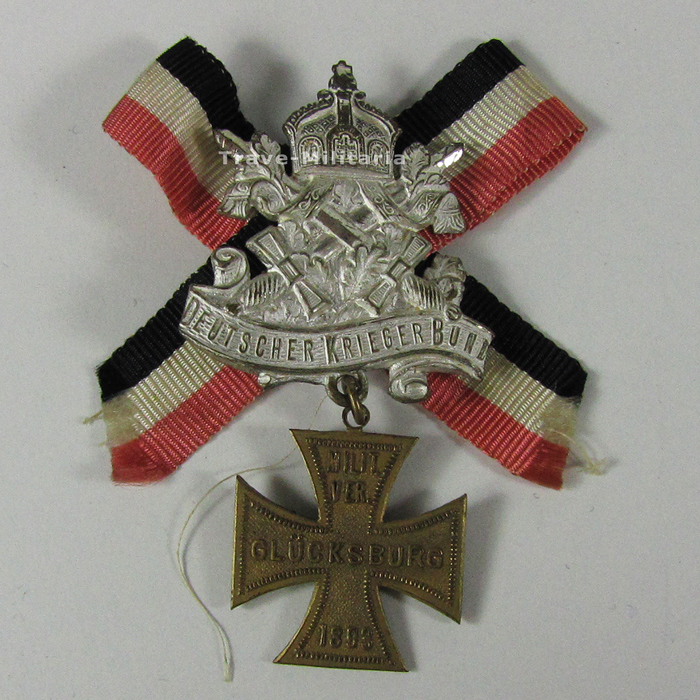 Deutscher Kriegerbund Abzeichen MilitärVerein Glücksburg 1893 Archiv