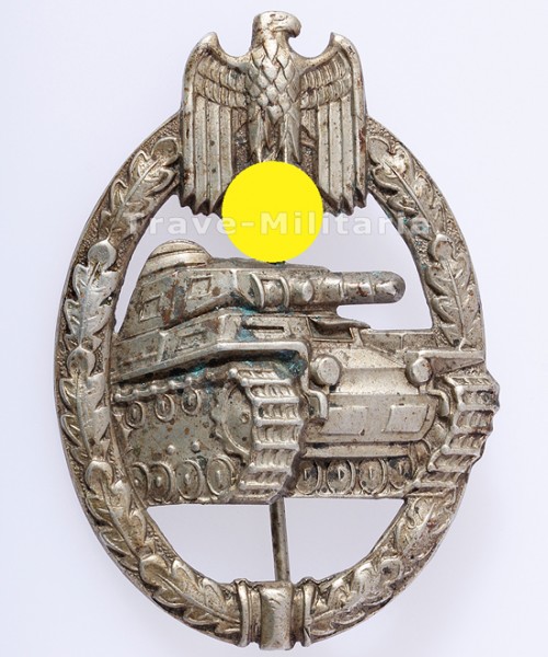 Panzerkampfabzeichen in Silber Cut-out