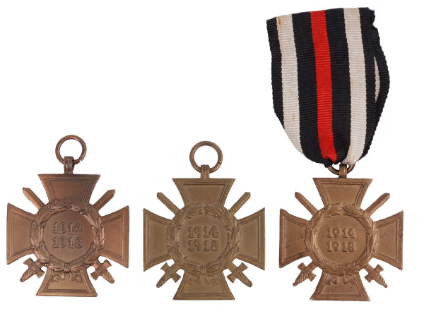 3x Ehrenkreuz für Frontkämpfer