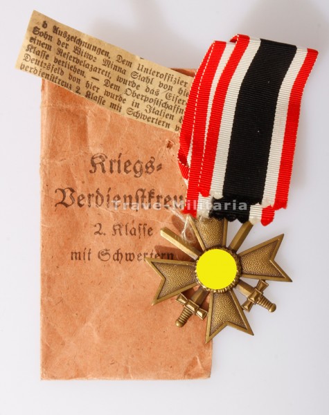 Kriegsverdienstkreuz 2. Klasse 1939 mit Schwertern und Tüte