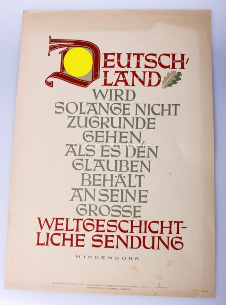 Wochenspruch der NSDAP 19/1942