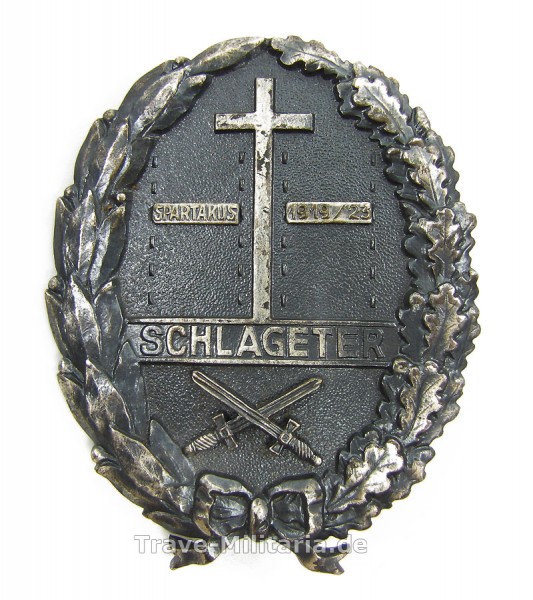 Schlageterschild Kämpfer mit Schildchen Spartakus 1919/23
