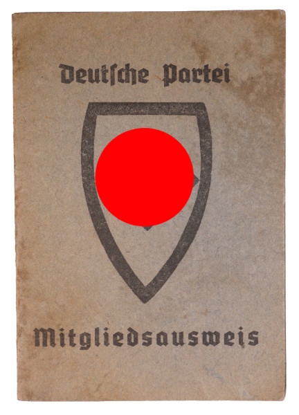 Deutsche Partei Mitgliedsausweis Hanesch - Kremnitz