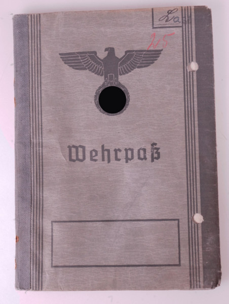 Wehrpass Last SS-Verfügungstruppe Rasse- u. Siedlungshauptamt SS