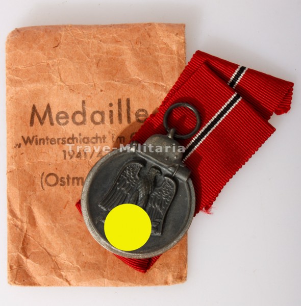 Medaille Winterschlacht im Osten 1941/42 mit Verleihungstüte