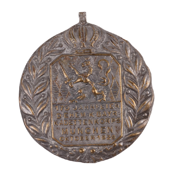 170 Jahrfeier d. ehem. K. Bayr. Kadettenkorps München Oktober 1926 Veranstaltungsabzeichen