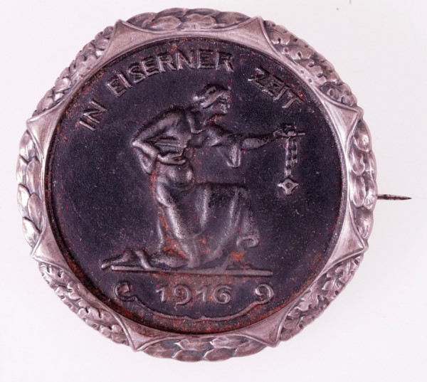 Spendenmedaille ``In Eiserner Zeit 1916´´ Brosche