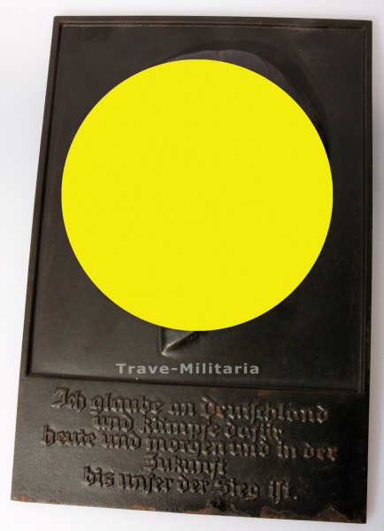 Ehren- Plakette des Führers, Relief Adolf Hitler