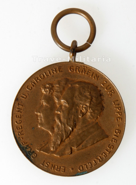 Lippe-Detmold Denkmünze auf den Einzug Graf- Regent Ernst in Detmold 1897