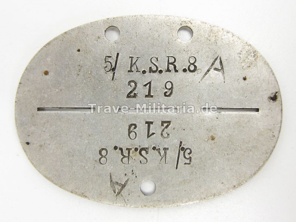 Erkennungsmarke 5. / K.S.R. 8 219