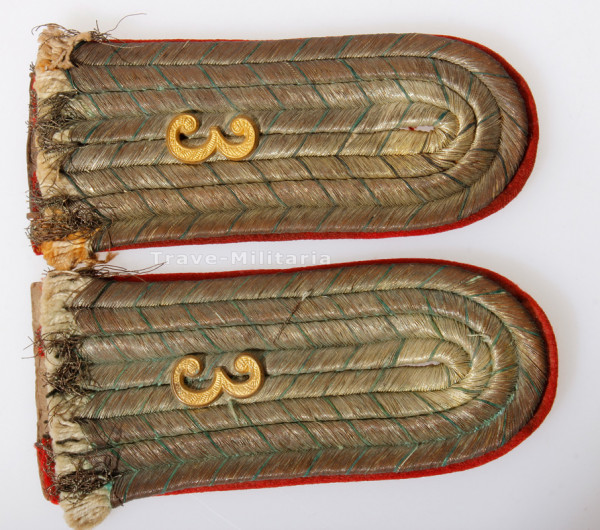 Bayern Paar Schulterklappen Leutnant Inf. Regt. 3 Prinz Karl von Bayern