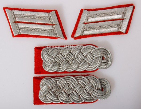 Wehrmacht Heer Paar Kragenspiegel und Schulterklappen Major Artillerie