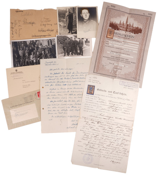 Papiere und Fotos Schweeger gefallen 1944